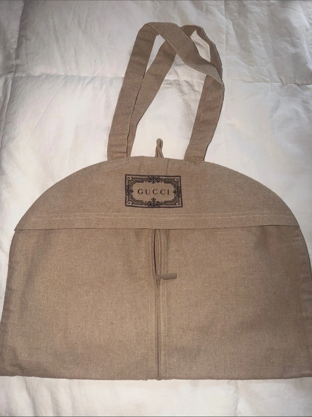 Gucci Beige Canvas Garment Cover